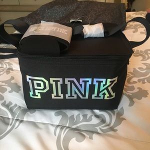 PINK lunch bag and soda holder
